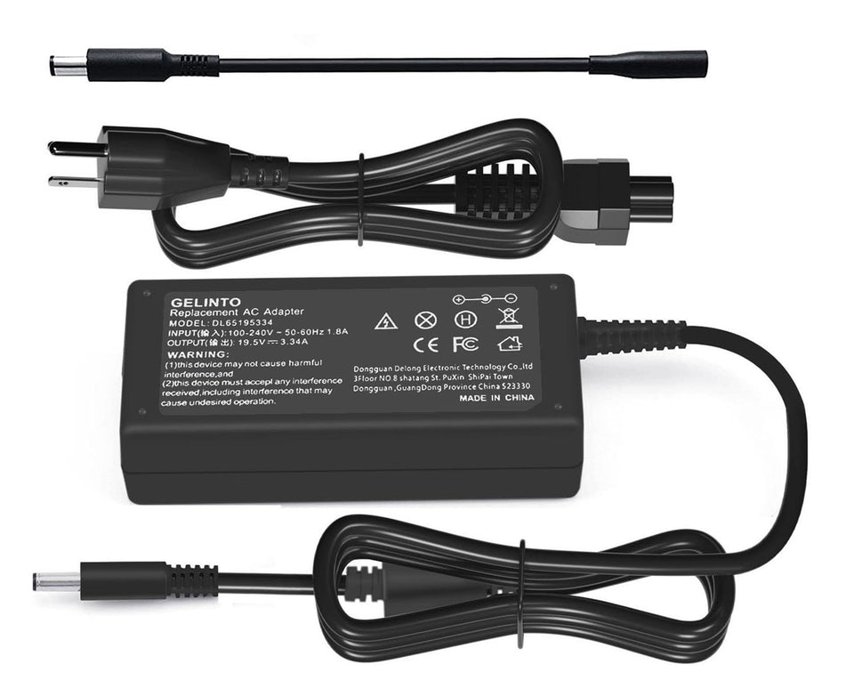 GELINTO Dell charger with 65W/45W options for flexible laptop power.