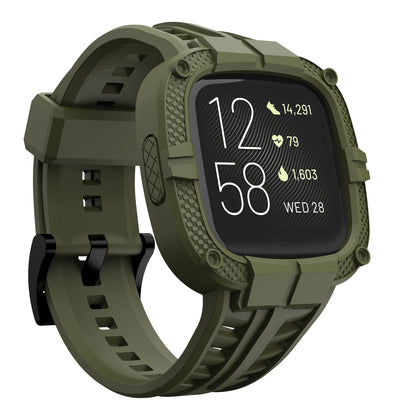 GELISHI Versa 2 case in army green offers secure protection during workouts.