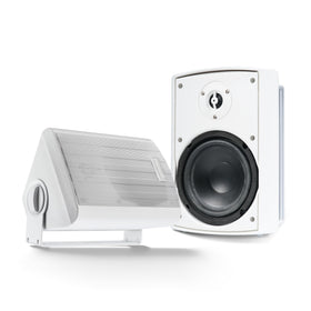 Gemini Sound 5-25-inch outdoor speakers wall mount pair for patios and decks with clear, full-range sound