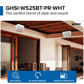 IP44 weather-resistant construction for Gemini Sound outdoor speakers