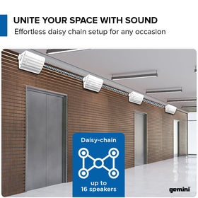 Remote control included with Gemini Sound outdoor speakers