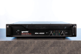 Gemini XGA-4000 rear connection panel showing XLR and RCA inputs for flexible setups.