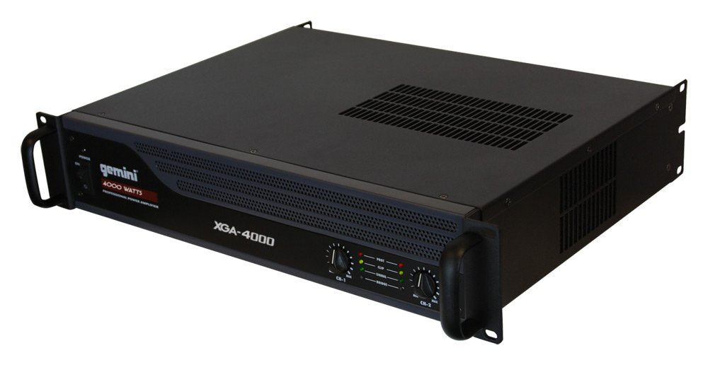 Gemini XGA-4000 front panel with status LEDs for quick monitoring.