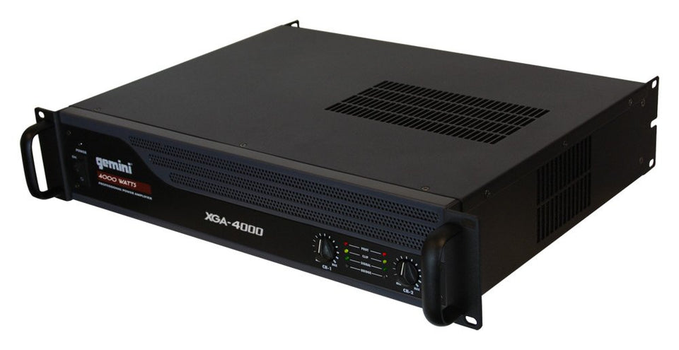 Gemini XGA-4000 front panel with status LEDs for quick monitoring.