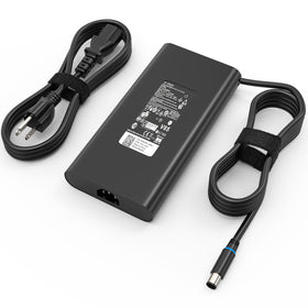 Generic 240W charger front view showing compact slim design and brand label — reliable power