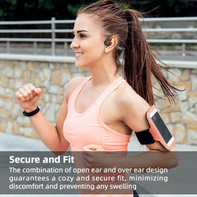 Generic 360-degree adjustable fit stays in place during intense activity