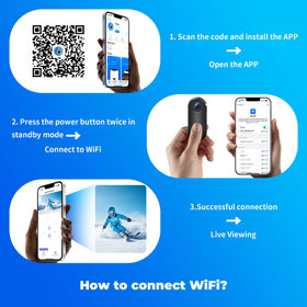 Generic 4K body camera with WiFi transfer for quick smartphone viewing.