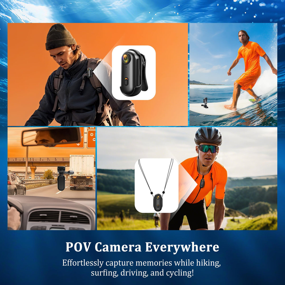 Generic Action Camera 4K all-in-one adventure kit is ready for action.