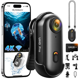 Generic Action Camera 4K thumb-sized design for portable filming.