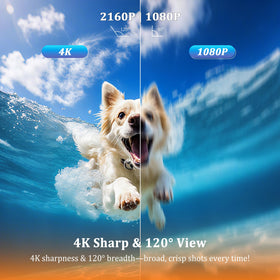 Generic Action Camera 4K with WiFi enables live viewing on your phone.