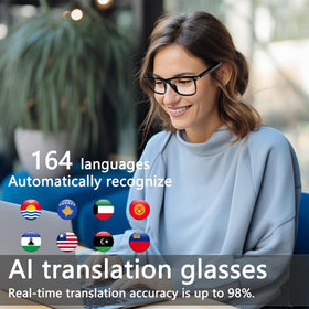 Generic AI Smart Glasses DeepSeek R1 display for constant AI chat assistance.