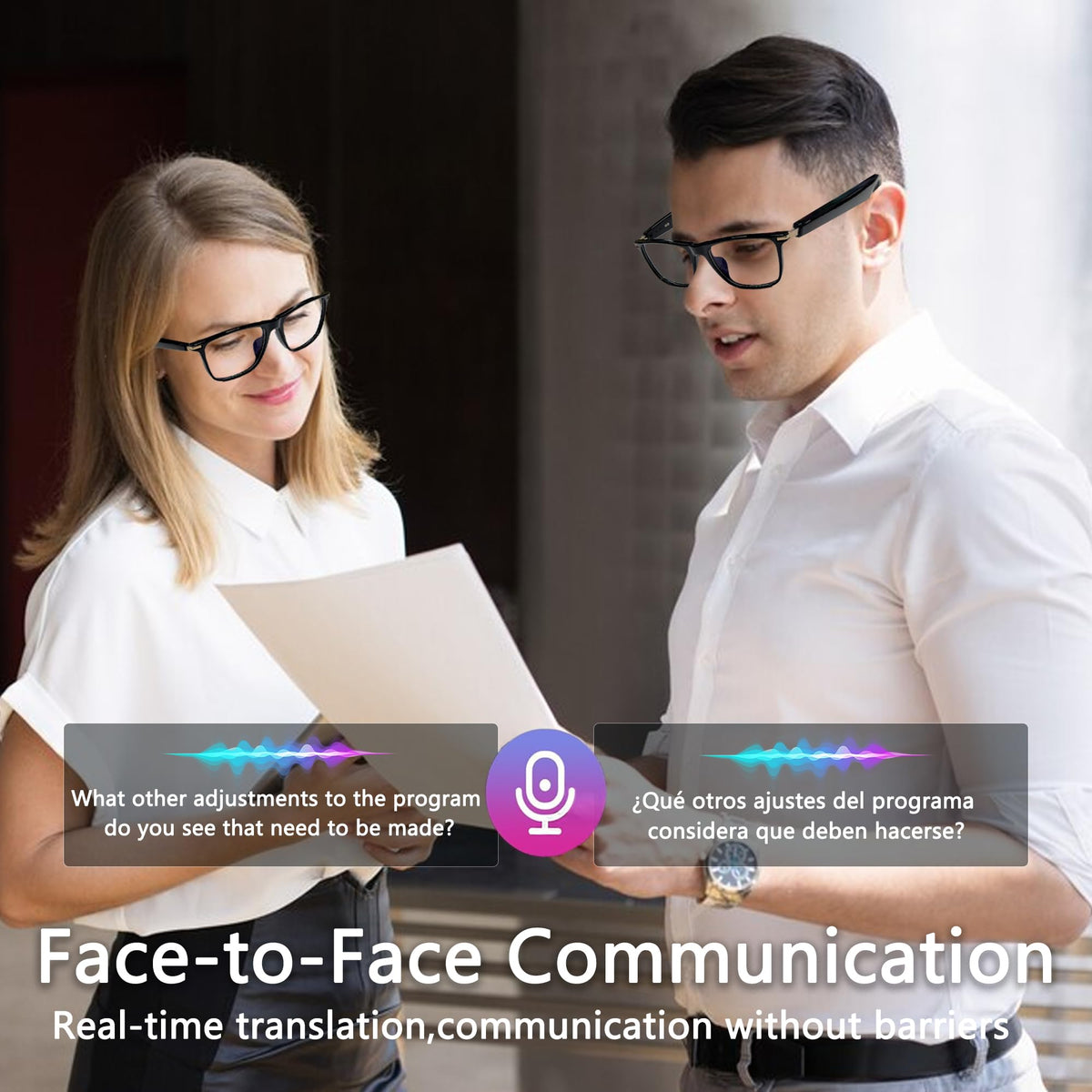 Generic AI Smart Glasses Gemini-2.5 UI for natural language interactions anywhere.