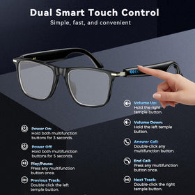 Generic AI Smart Glasses magnetic charging scene showing fast charging for long days