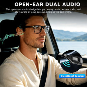 Generic AI Smart Glasses open-ear design enabling music while staying aware of surroundings