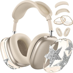 Generic AirPods Max beige star front view showing neat protection benefit