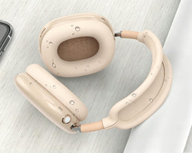Generic AirPods Max covers installed showing preserved controls benefit