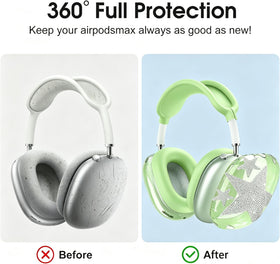 Generic AirPods Max soft TPU material cover feels comfortable to touch.