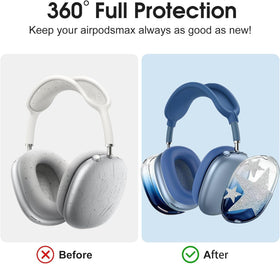 Generic AirPods Max earpad cover with bling stars for soft touch comfort.