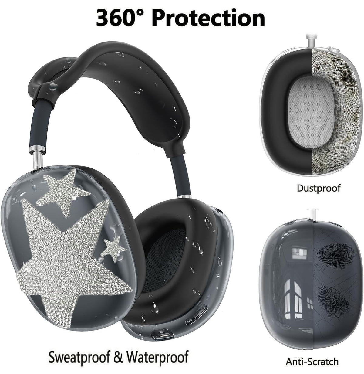 Generic brand AirPods Max transport in bag showing dust protection and travel readiness benefit