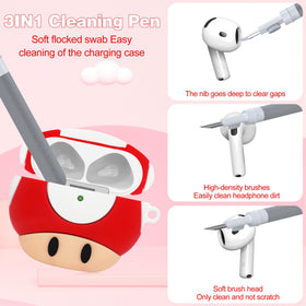 generic AirPods case clipped inside a bag illustrating secure carry and easy reach
