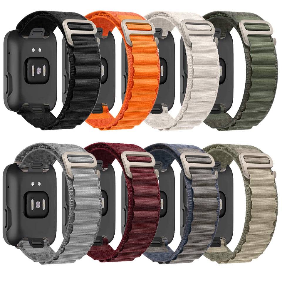Generic Alpine Loop band on Apple Watch Ultra 49mm — durable comfort during workouts.