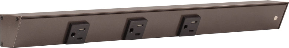 Generic APT angled power strip with three receptacles for easy access