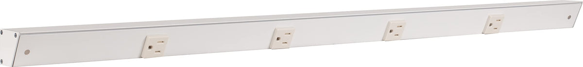 Generic Task Lighting APT angled power strip front view showing hidden outlets