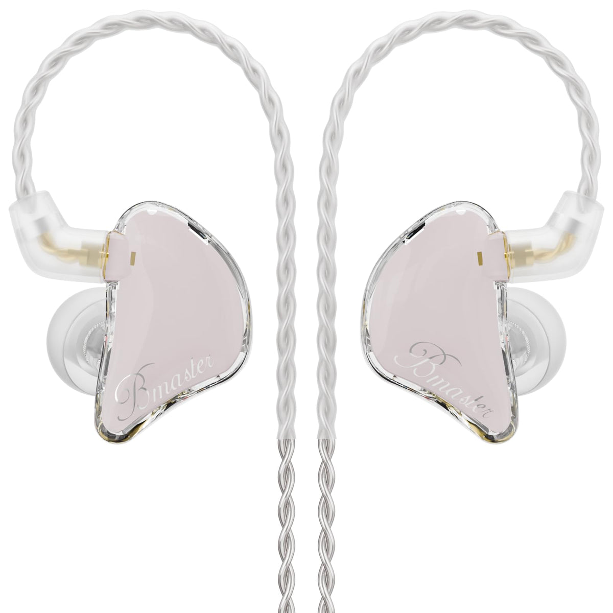 Generic BASN in-ear monitor close-up, lightweight design for long practice sessions.