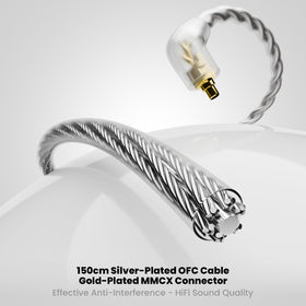 Generic BASN MMCX cable with mic for calls and daily listening.