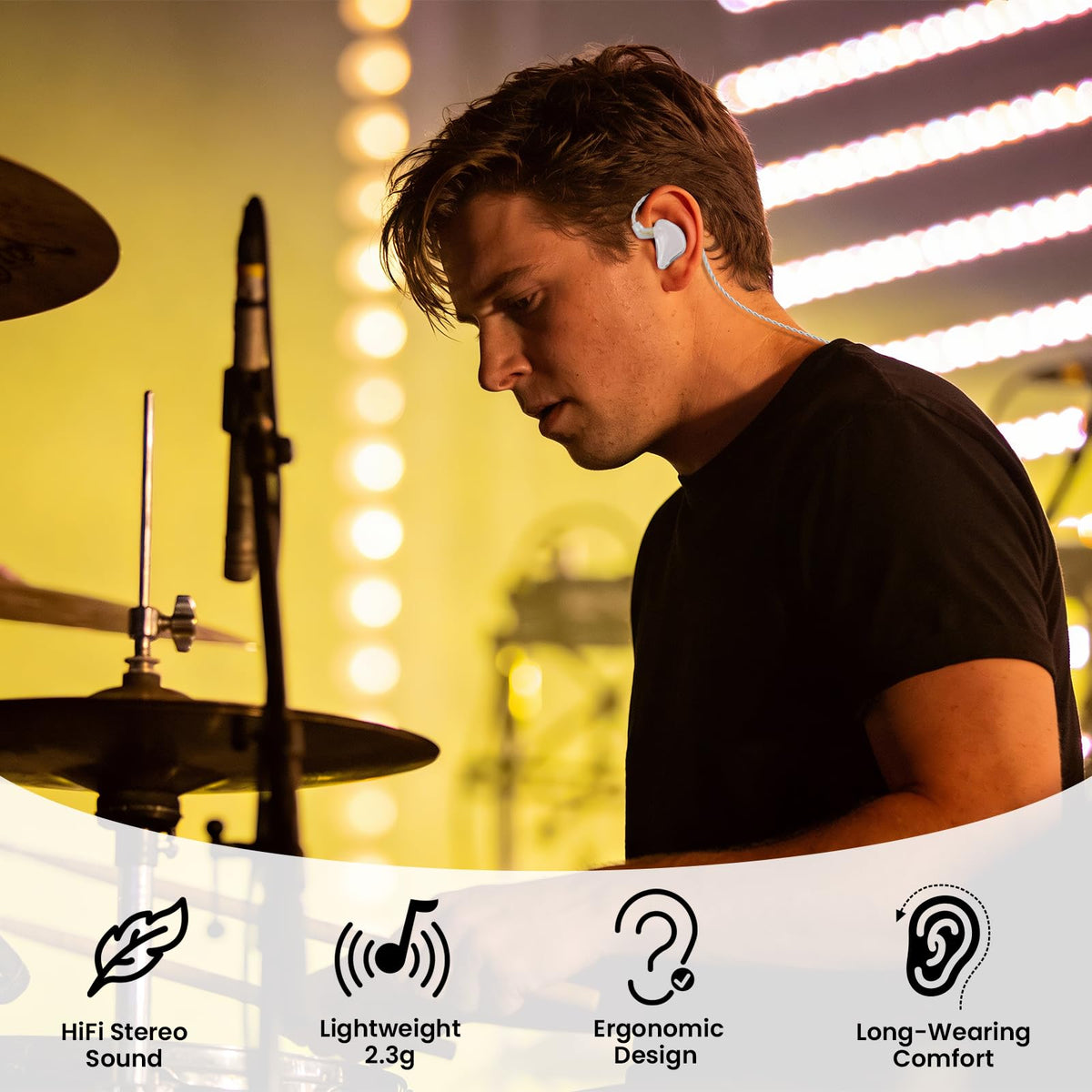 Generic BASN triple-driver IEM with balanced sound and detailed mids.