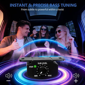 Generic bass knob four-pin connector detail, simple plug-and-play compatibility benefit