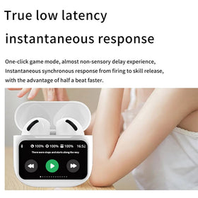 Generic Bluetooth 5.4 Earbuds connected for fast pairing and stable streaming.