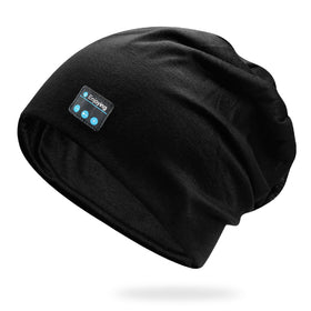 Generic brand beanie front view showing sleek design and breathable fit benefits