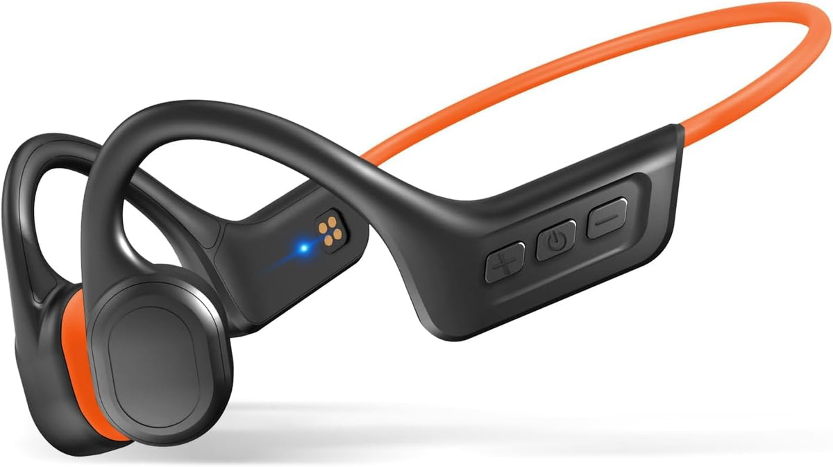 Generic bone conduction headphones with open-ear design for safe outdoor listening