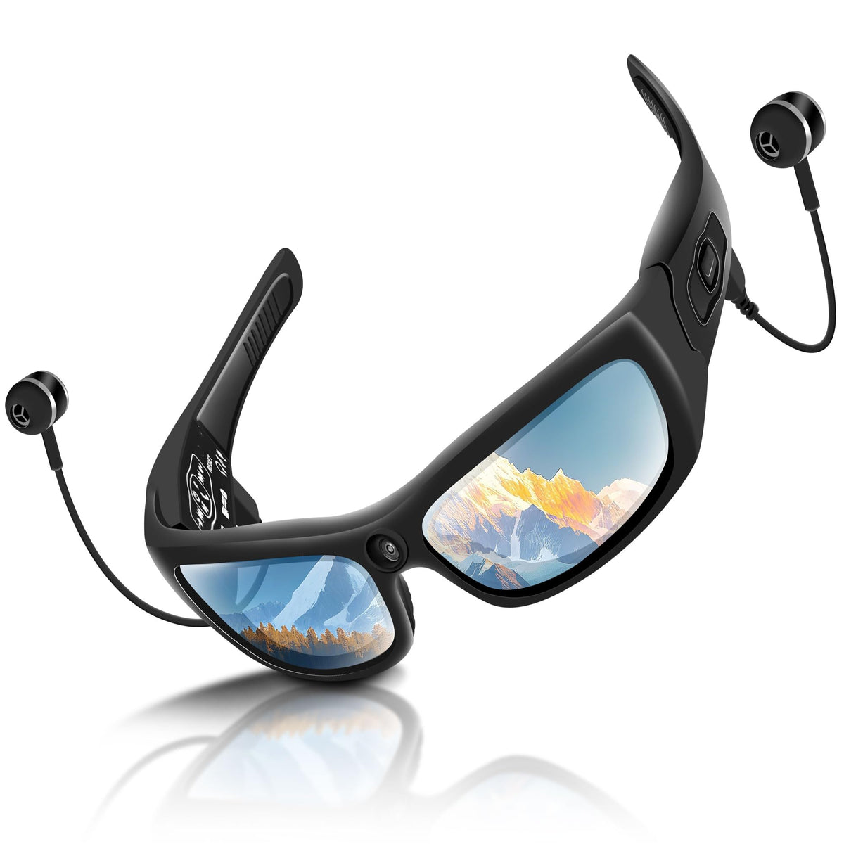 Generic Camera Glasses 1080P video front view captures crisp outdoor footage.
