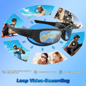 Generic Camera Glasses ideal for cycling and outdoor sports recording.
