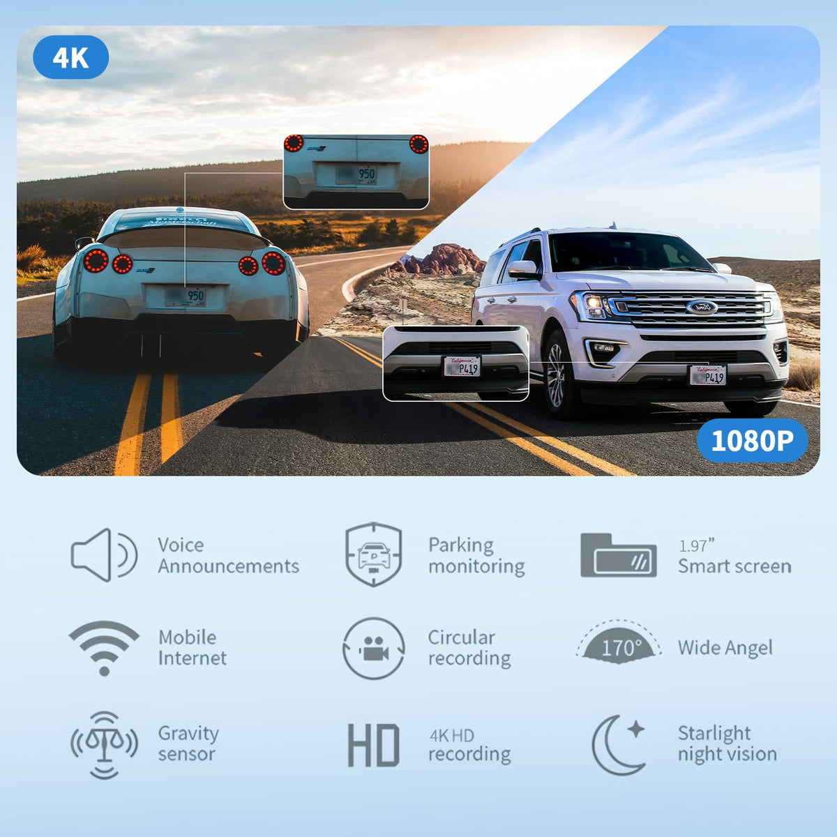 Generic display screen showing 4K playback for easy review and evidence benefit
