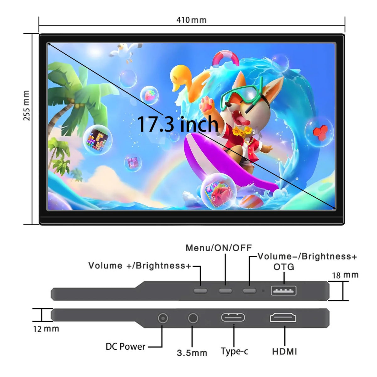 Generic close-up of display texture highlighting TN panel clarity and quick response for gaming
