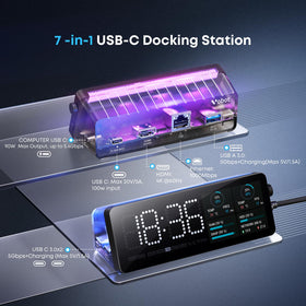 Generic dock side ports close-up displaying USB and HDMI access benefit