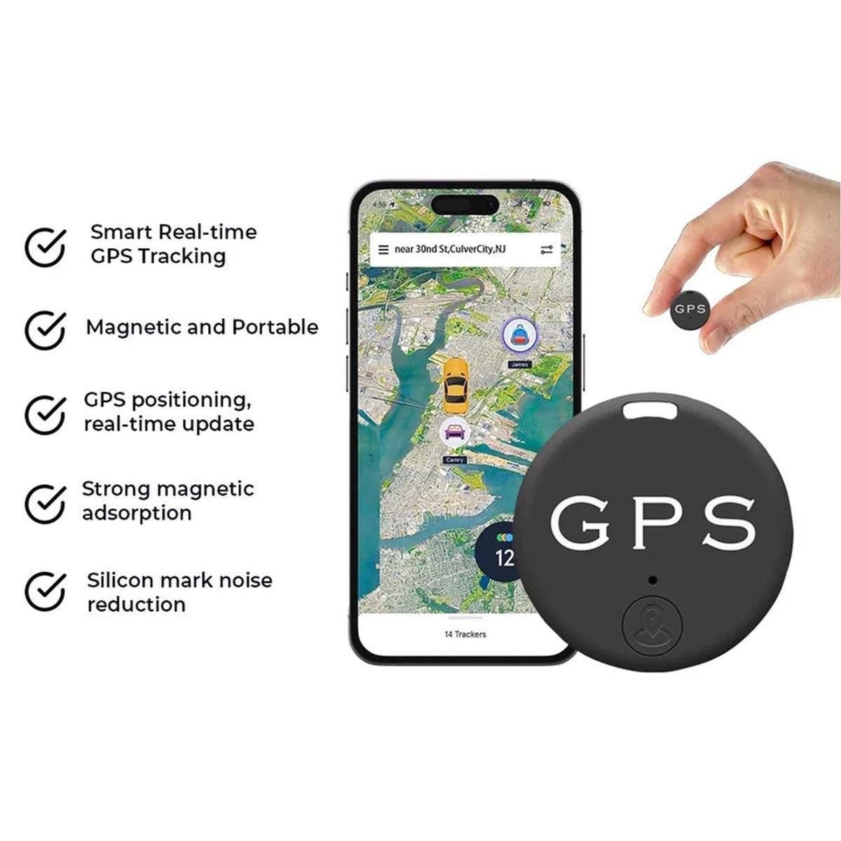 Generic EasyFind mini GPS tracker long standby life reduces charging