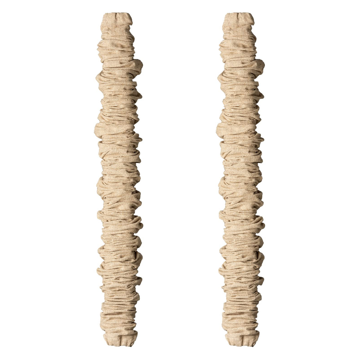 Generic ELFCAB cord cover in natural jute neatly conceals chandelier wires