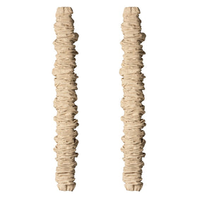 Generic ELFCAB cord cover in natural jute neatly conceals chandelier wires