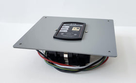 Generic plate with drywall anchors and screws for secure mounting.