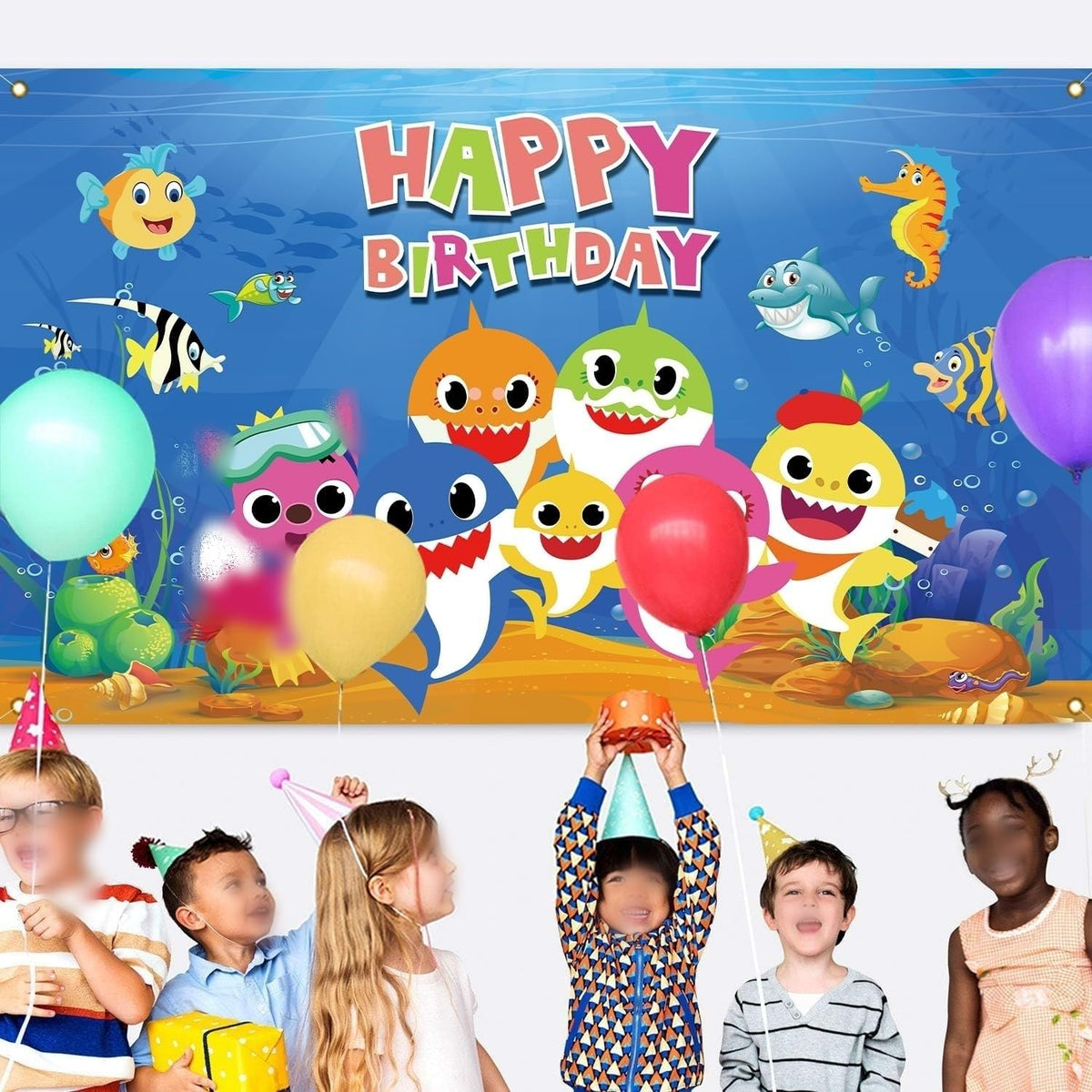Generic foldable 71x47 inches backdrop, ideal for portable baby party decorations.