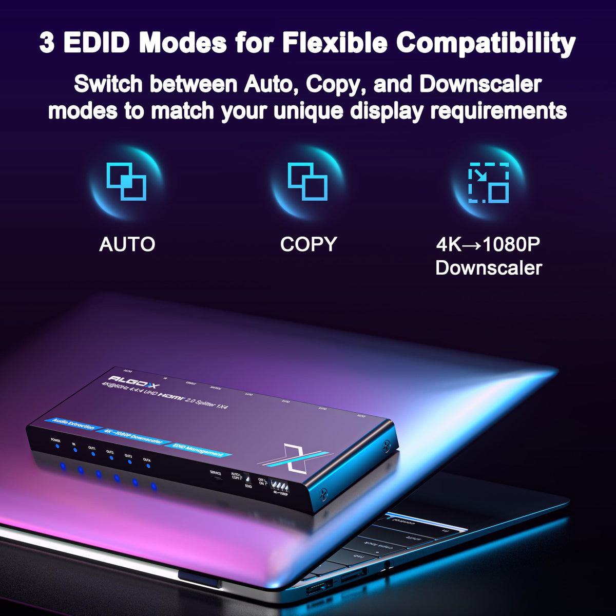 Generic audio ports showing TOSLINK and 3.5mm jack for flexible sound routing benefit