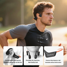 Generic IPX7 waterproof sports earphones suitable for swimming and rain workouts