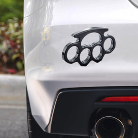 Generic brand knuckles decal on laptop and notebook showing size comparison and removable use