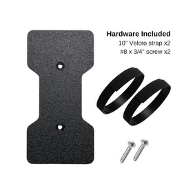 Generic shot of included screws and mount hardware for easy installation