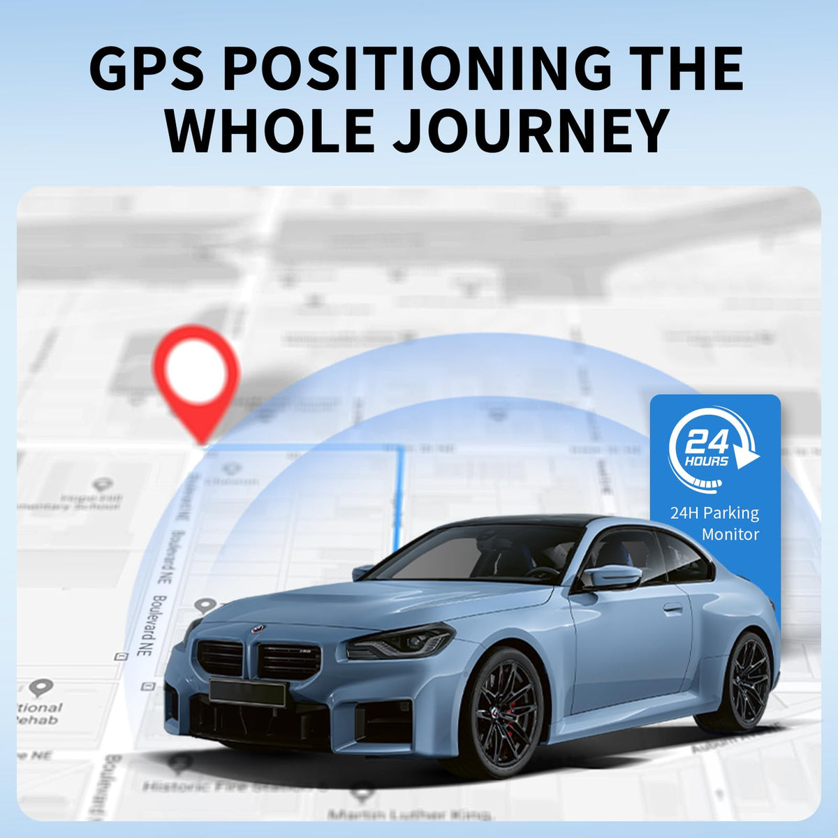 Generic lifestyle parked car monitoring illustrating parking mode security benefit