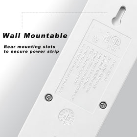 LINKVOLT power strip angled view suitable for office or kitchen.